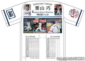 西武線１日フリーきっぷ「栗山巧　Ｌｅｇｅｎｄ　Ｈｉｓｔｏｒｙ　１ＤａｙＰａｓｓ　第三弾『ＰＲ１ＤＥと伝説』」を発売（西武鉄道提供）