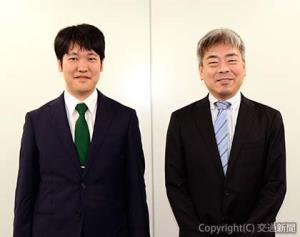調査に携わった土屋氏（右）と宮﨑氏