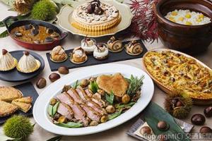 「栗と秋の美食ブッフェ」のイメージ（ホテルメロエドモント提供）
