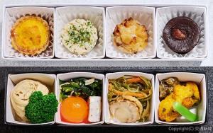 リフレッシュメントの㊤洋食㊦和食のイメージ（ＪＲ東日本提供）