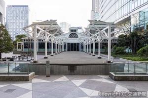 旧新橋停車場のプラットホーム（東日本鉄道文化財団提供）