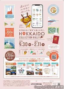 コレクションラリーのポスター（北海道観光機構提供）